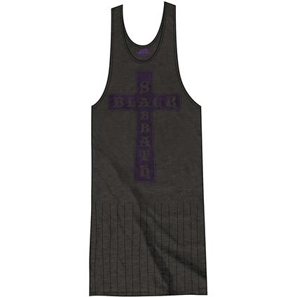 Vestito Donna Tg. L Black Sabbath. Vintage Cross With Tassels