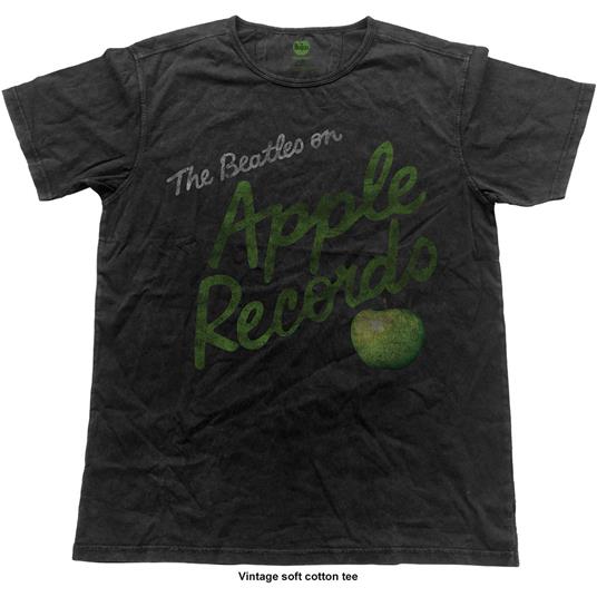 T-Shirt Unisex Tg. S Beatles. Apple Records Vintage Finish