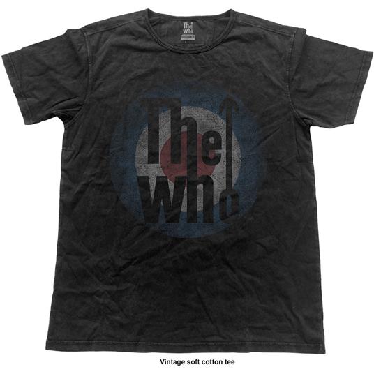 T-Shirt Unisex Tg. 2XL Who. Target Vintage Finish