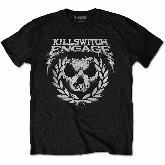 T-Shirt Unisex Tg. S Killswitch Engage. Skull Spraypaint