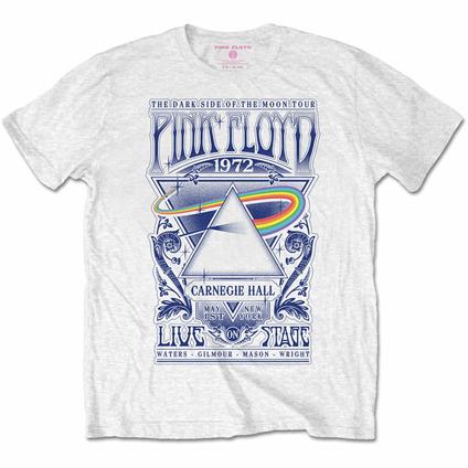 T-Shirt Unisex Tg. M Pink Floyd. Carnegie Hall Poster