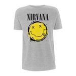 T-Shirt Unisex Tg. M Nirvana. Smiley Splat