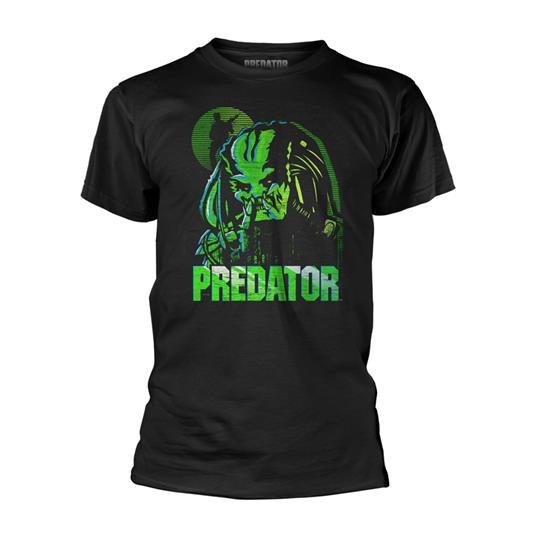 T-Shirt Unisex Tg. L. Predator: Green Linear