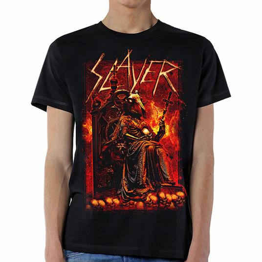 T-Shirt Unisex Tg. M Slayer. Goat Skull