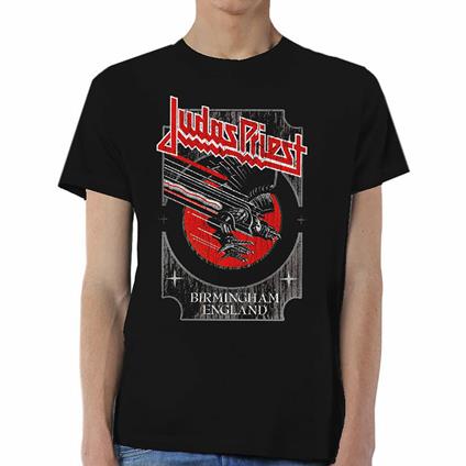 T-Shirt Unisex Tg. XL Judas Priest. Silver And Red Vengeance
