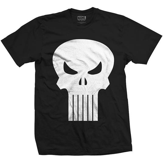 T-Shirt Unisex Tg. XL Marvel Comics. Punisher Skull