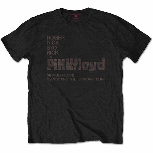 T-Shirt Unisex Tg. L. Pink Floyd: Arnold Layne Demo