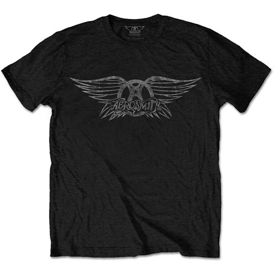 T-Shirt Unisex Tg. M Aerosmith. Vintage Logo