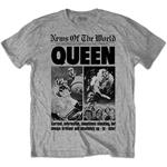 T-Shirt Unisex Tg. S Queen. News Of The World 40Th Front Page