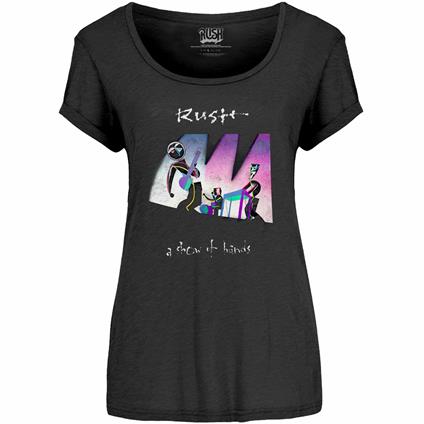 T-Shirt Donna Tg. L Rush - Show Of Hands Scoop Neck