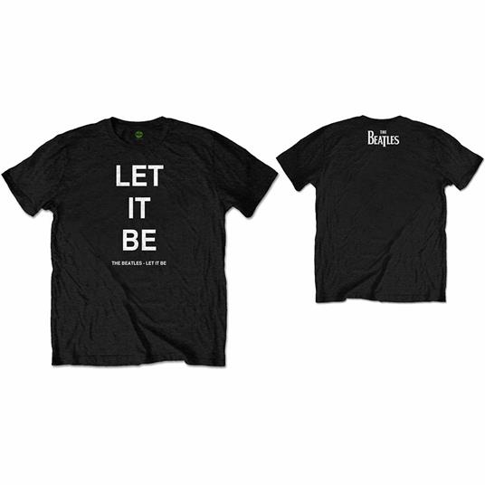 T-Shirt Unisex Tg. M Beatles. Let It Be Back Print