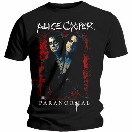 T-Shirt Unisex Tg. M Alice Cooper. Paranormal Splatter