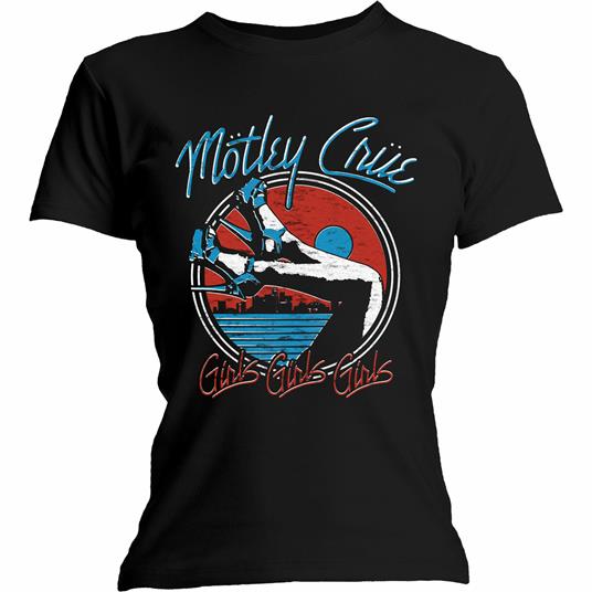 T-Shirt Donna Tg. L Motley Crue. Heels V.3.