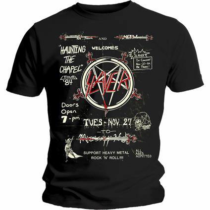 T-Shirt Unisex Tg. 2XL Slayer. Haunting 84 Flier