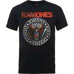 T-Shirt Unisex Tg. L Ramones. Vintage Eagle Seal