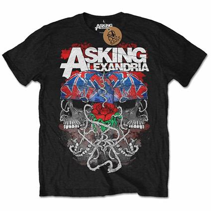 Asking Alexandria Men'S Tee: Flagdana Retail Pack X-Large