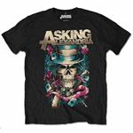 Asking Alexandria Men'S Tee: Hat Skull Retail Pack Large