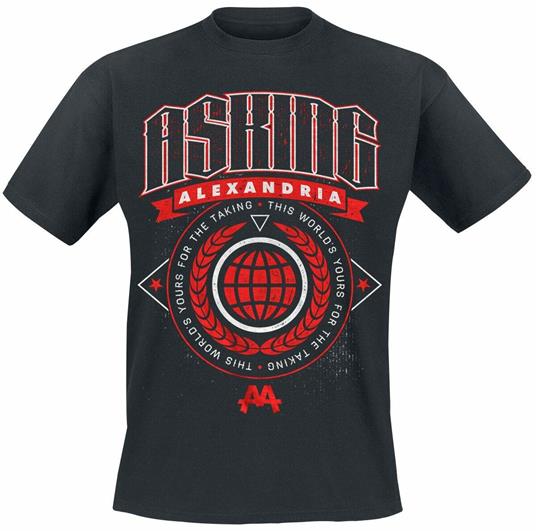 Asking Alexandria Men'S Tee: This World Retail Pack Small