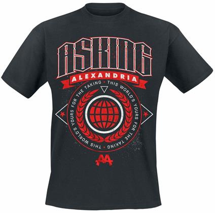 Asking Alexandria Men'S Tee: This World Retail Pack Medium