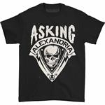 Asking Alexandria Men'S Tee: Skull Shield Retail Pack Small