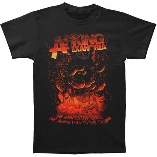 Asking Alexandria Men'S Tee: Metal Hand Retail Pack Medium