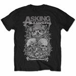 Asking Alexandria Men'S Tee: Skull Stack Retail Pack X-Large