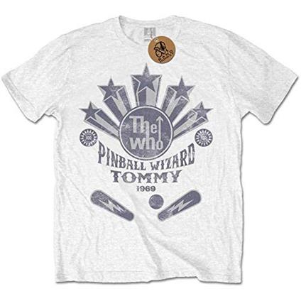 T-Shirt Unisex Tg. M. Who: Pinball Wizard Flippers