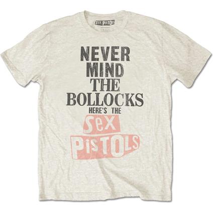 T-Shirt Unisex Tg. M Sex Pistols. Bollocks Distressed