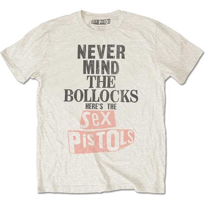 T-Shirt Unisex Tg. L Sex Pistols. Bollocks Distressed