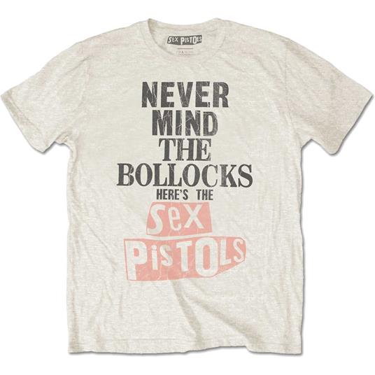 T-Shirt Unisex Tg. L Sex Pistols. Bollocks Distressed
