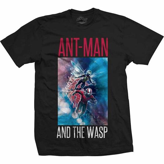 T-Shirt Unisex Tg. M Marvel Comics. Ant Man & The Wasp Action Block