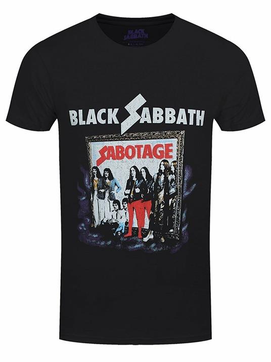 T-Shirt Unisex Tg. M Black Sabbath. Sabotage Vintage