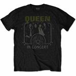 T-Shirt Unisex Queen. In Concert. Taglia M