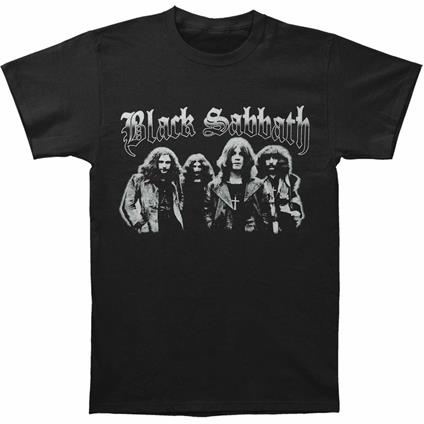T-Shirt Unisex Tg. L Black Sabbath. Greyscale Group