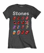 T-Shirt Donna Tg. M Rolling Stones. No Filter Evolution