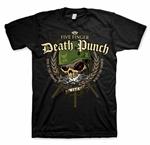 T-Shirt Unisex Tg. XL Five Finger Death Punch. War Head With Back Printing
