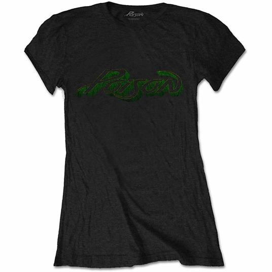 Poison Ladies Tee: Vintage Logo Small