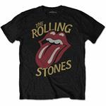 The Rolling Stones Men'S Tee: Vintage Typeface Medium