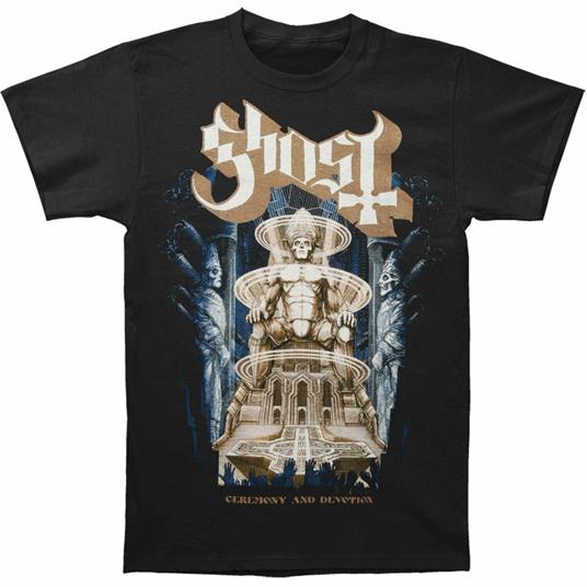 T-Shirt Unisex Ghost. Ceremony & Devotion. Taglia 2XL