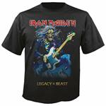 T-Shirt Unisex Tg. S. Iron Maiden: Eddie On Bass