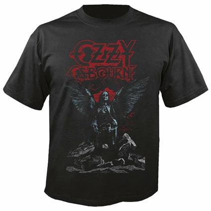 T-Shirt Unisex Ozzy Osbourne. Angel Wings. Taglia M