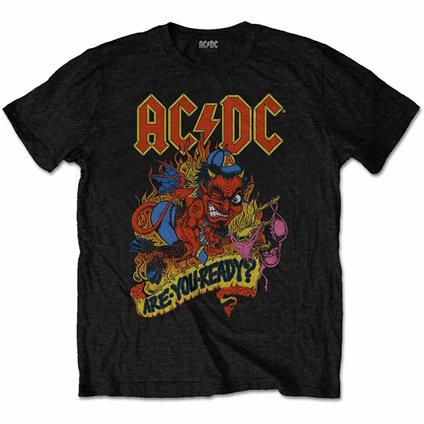 T-Shirt Unisex Tg. M. Ac/Dc: Are You Ready