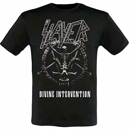 T-Shirt Unisex Slayer. Divine Intervention 2014 Dates (Ex-Tour With Back Print). Taglia S