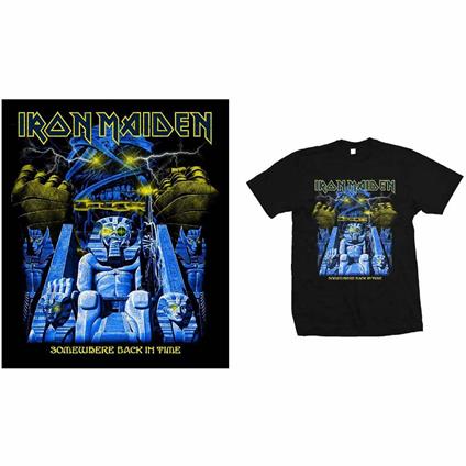 T-Shirt Unisex Tg. L. Iron Maiden: Back In Time Mummy