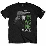 T-Shirt Unisex Tg. L. John Lennon: Imagine Peace