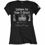 T-Shirt Donna Tg. S. John Lennon: Listen Lady
