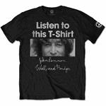 T-Shirt Unisex Tg. S. John Lennon: Listen Lady