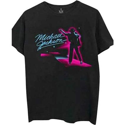 T-Shirt Unisex Tg. L. Michael Jackson: Neon