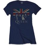 T-Shirt Donna Tg. 2XL. Queen - Vintage Union Jack