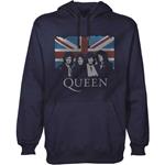 Felpa Con Cappuccio Unisex Tg. L. Queen - Union Jack